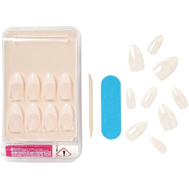 Набор для ногтей Kiss Nails Salon Acrylic Nude French 28 шт, KAN06