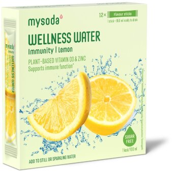 Питьевой порошок Mysoda Wellness Water с лимоном (уп 12 шт) 48 гр