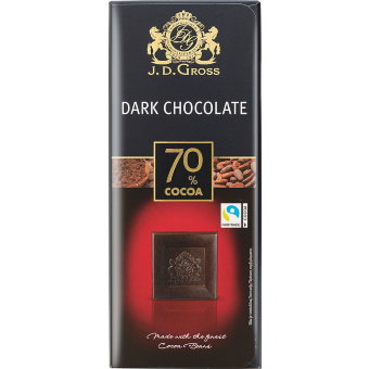 Шоколад J.D.Gross 70% 125 гр Шоколад J.D.Gross 70% 125 гр