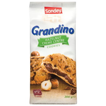 Песочное печенье Sondey Grandino Hazelnut 200 гр Песочное печенье Sondey Grandino Hazelnut 200 гр