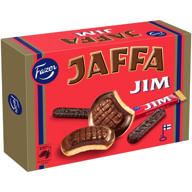 Бисквитное печенье Fazer Jaffa JIM 300 гр