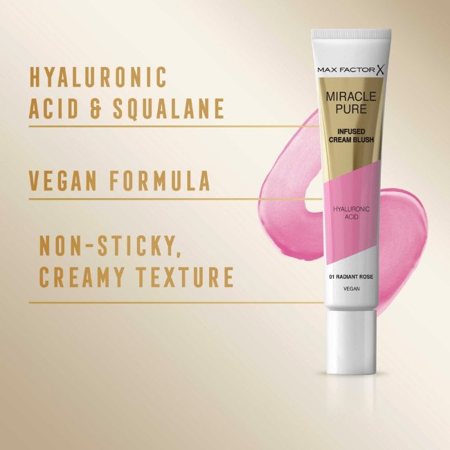 Кремовые румяна Max Factor Miracle Pure 01 radiant rose 15 мл