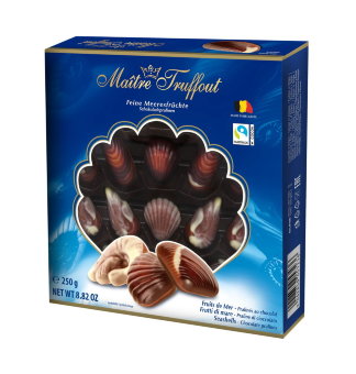 Шоколадные конфеты "Ракушки" Maitre Truffout 250 гр