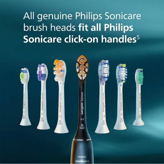 Зубные щетки-насадки Philips Sonicare W2 Optimal White, 3 шт/упак, HX6063/87