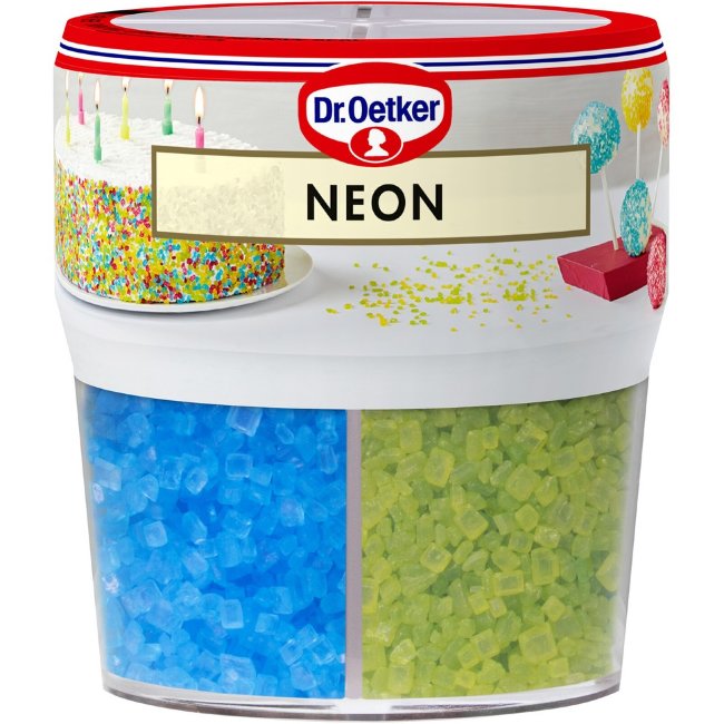 Посыпка для выпечки неоновая Dr Oetker Neon 100 гр Посыпка для выпечки неоновая Dr Oetker Neon 100 гр