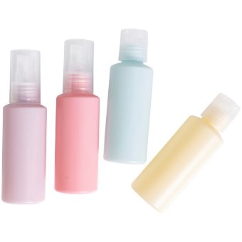 Набор дорожных бутылочек Cailap 4 шт 60 мл, цветные