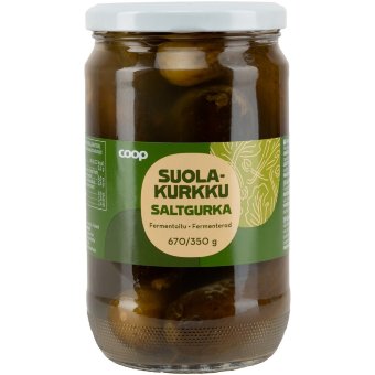 Огурцы ( традиционные соленья ) Coop 670/350 гр
