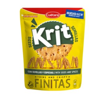 Соленые крекеры с семенами и травами Krit Finitas 150 гр