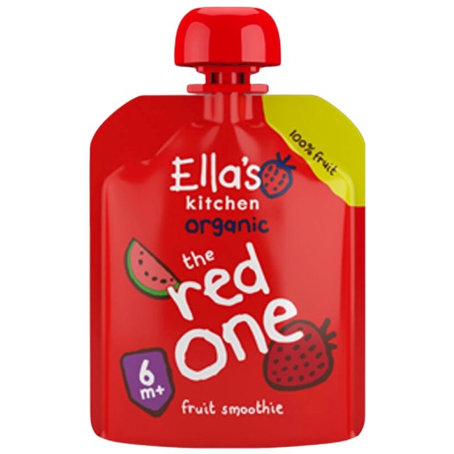 Пюре Ellas Kitchen  красные фрукты, с 6 мес. 90 гр