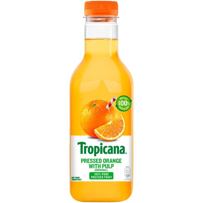 Прессованный апельсиновый сок Tropicana с мякотью 0,9 л