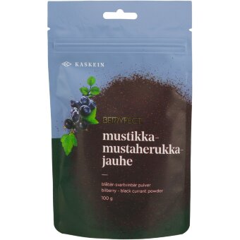 Сухой ягодный порошок Kaskein Berryfect из черники и черной смородины, сублимированный, без добавок 100 гр Сухой ягодный порошок Kaskein Berryfect из черники и черной смородины, сублимированный, без добавок 100 гр