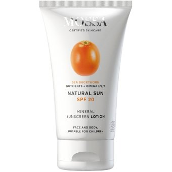 Солнцезащитный крем MOSSA Natural Sun SPF20 Mineral 100 мл