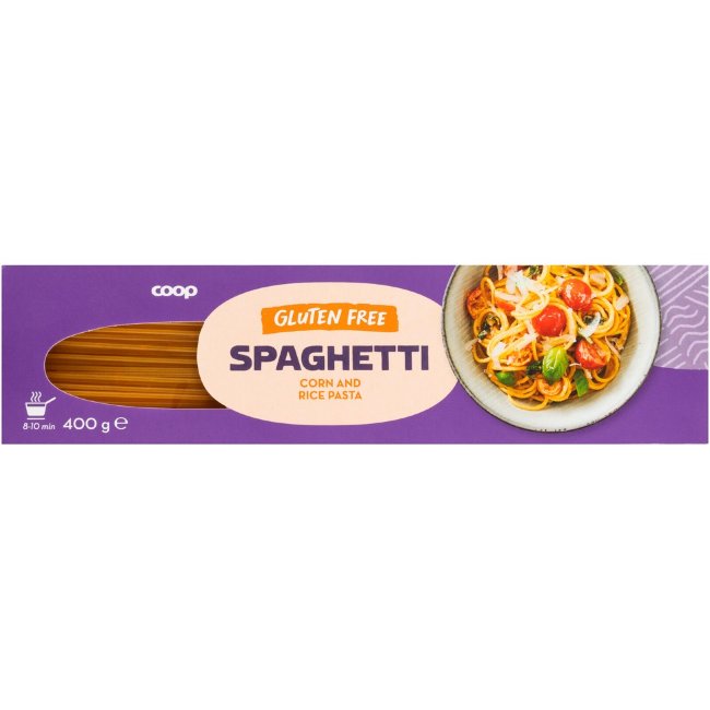 Спагетти кукурузно-рисовые без глютена Coop Spagetti 400 гр
