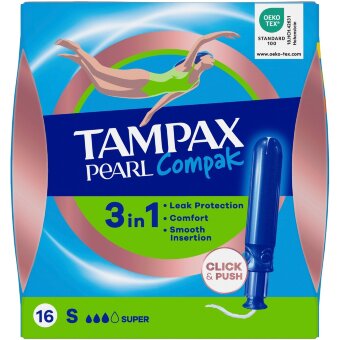 Тампоны Tampax Compak Pearl Super 18 шт