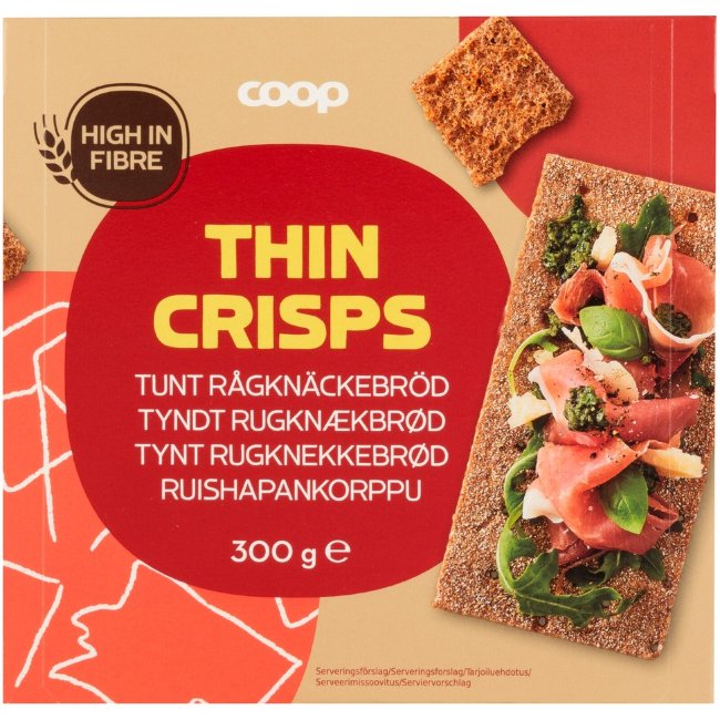 Хлебцы из ржаной муки Coop 300 гр