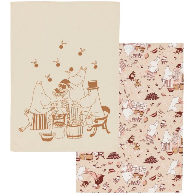 Набор кухонных полотенец Moomin Arabia Muumi 50x70 см Siivouspuuhissa GOTS Набор кухонных полотенец Moomin Arabia Muumi 50x70 см Siivouspuuhissa GOTS