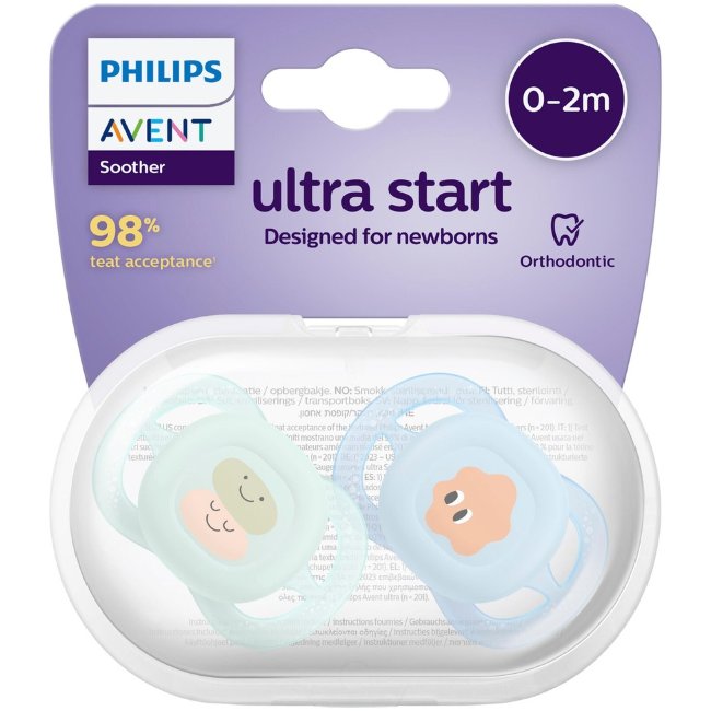 Соска Philips Avent Ultra Air Start 0-2 мес, 2 шт