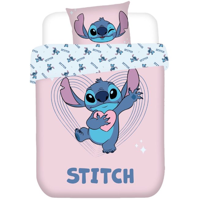 Детское комплект постельного белья Lilo&Stitch 150x210+50x60 см