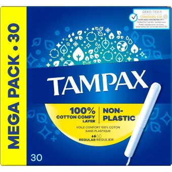 Тампоны гигиенические Tampax Regular 2/4 30 шт