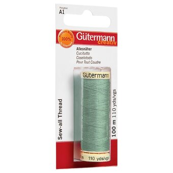 Универсальная швейная нить Güttermann 100 м полиэстера, шалфейно-зеленая