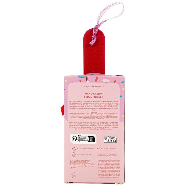 Подарочный набор Simple Pleasures, крем для рук 50 мл и пилка для ногтей Подарочный набор Simple Pleasures, крем для рук 50 мл и пилка для ногтей