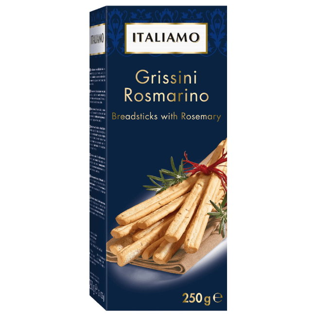 Хлебные палочки Grissini с розмарином ITALIAMO 250 гр