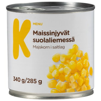 Кукуруза консервированная K-menu 340/285 гр Кукуруза консервированная K-menu 340/285 гр