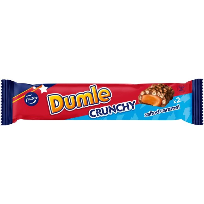 Шоколадный батончик Fazer Dumle Crunchy Salted Caramel 55 гр
