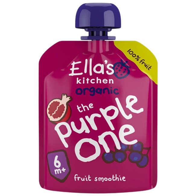 Пюре Ellas Kitchen Smoothie фиолетовые фрукты, с 6 мес. 90 гр