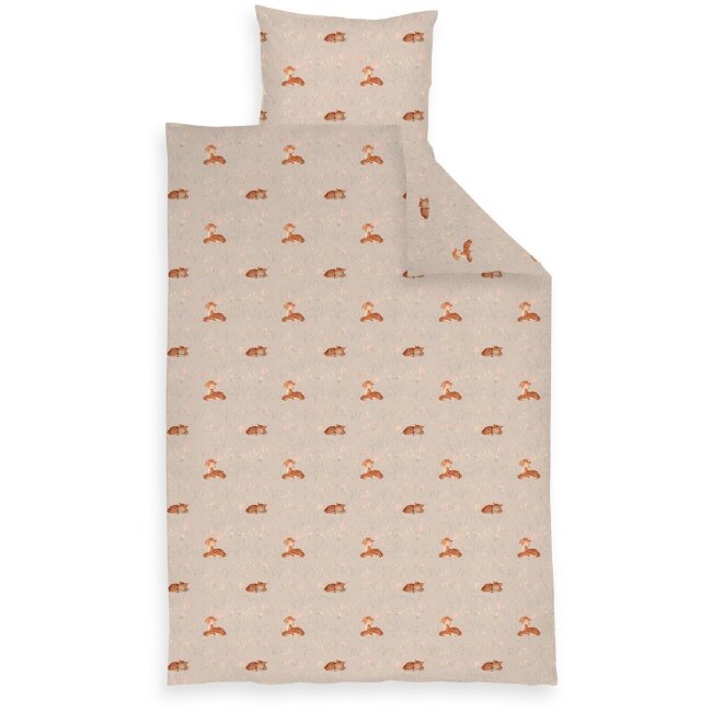 Детское постельное белье Ciraf Bambi 120x160 см + 40x60 см бежевое