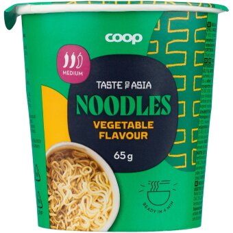 Лапша со вкусом овощей Coop Asia 65 гр Лапша со вкусом овощей Coop Asia 65 гр
