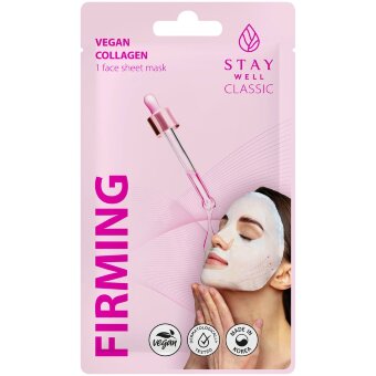 Тканевая маска Stay WELL Classic с коллагеном для упругости Тканевая маска Stay WELL Classic с коллагеном для упругости