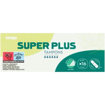 Тампоны Coop super plus 16 шт Тампоны Coop super plus 16 шт