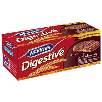 Печенье в шоколадной глазури McVities Digestive 300 гр