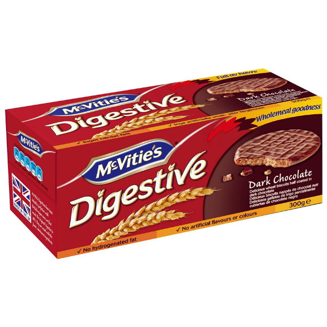 Печенье в шоколадной глазури McVities Digestive 300 гр