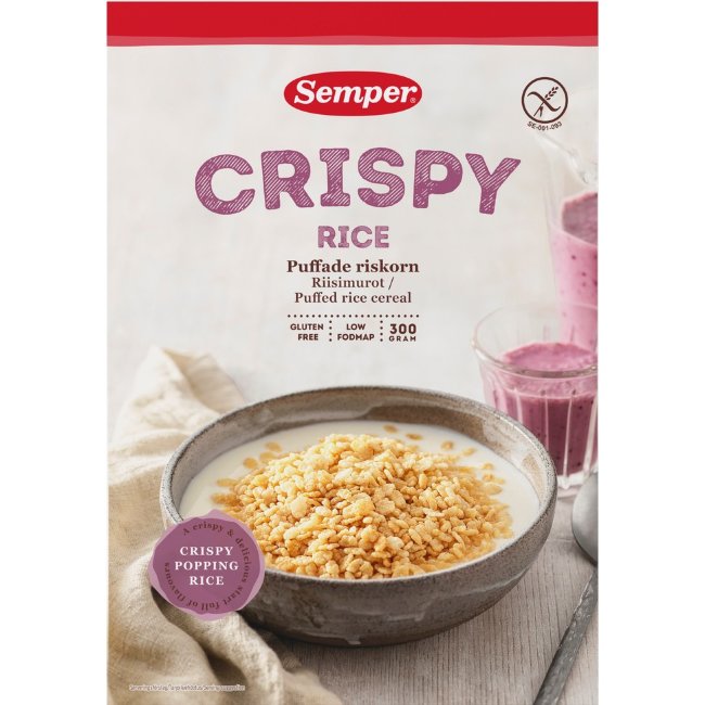 Хрустящий рис Semper Crispy без глютена 300 гр