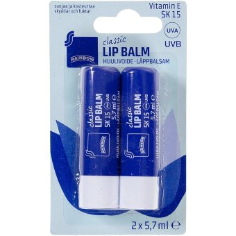 Бальзам для губ с витамином Е Rainbow Classic 2 шт/уп (цена по акции)