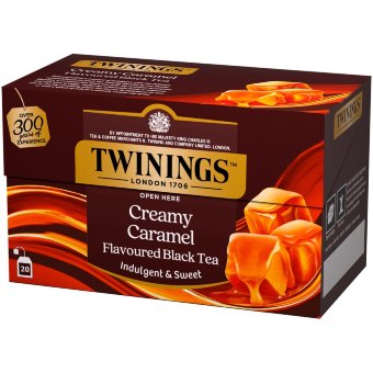 Чёрный чай с ароматом сливочной карамели Twinings 20x2 гр
