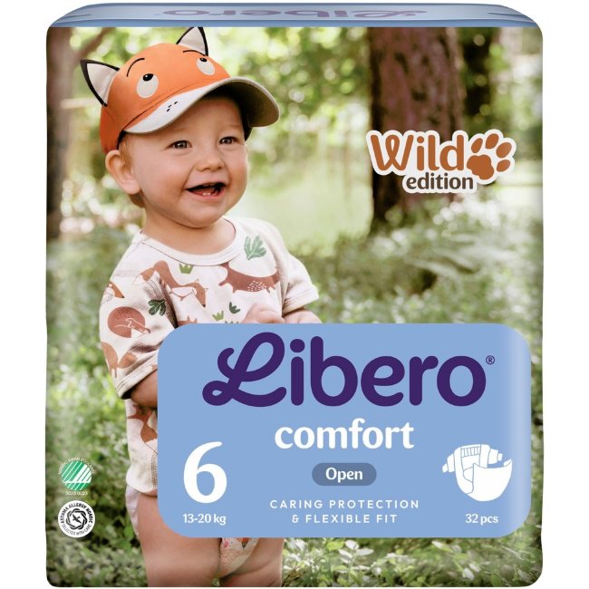 Подгузники на липучках Libero Comfort размер 6 (уп 32 шт) 13-20 кг Подгузники на липучках Libero Comfort размер 6 (уп 32 шт) 13-20 кг