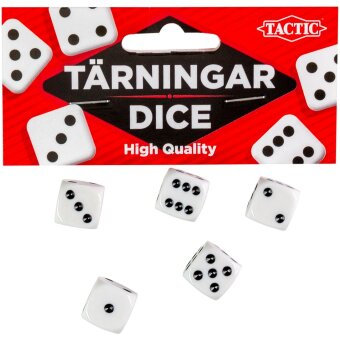 Игральные кости Tactic 5 шт/уп