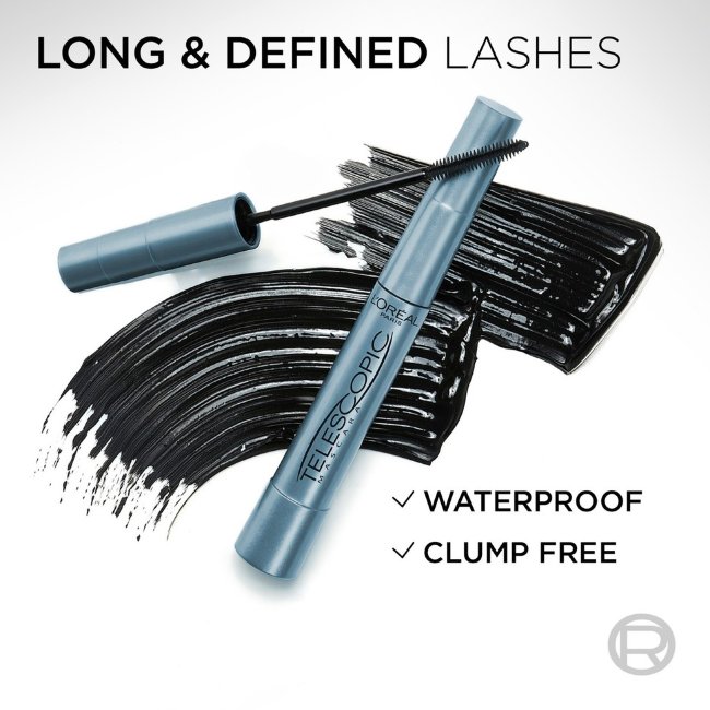 Водостойкая тушь для ресниц L'Oréal Paris Telescopic Black 8,4 мл