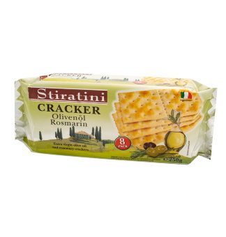 Крекеры (оливки и розмарин), Stiratini Cracker Olivenol Rosmarin, 250 г