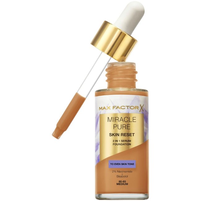 Сывороточный тональный крем Max Factor Miracle Pure Serum 80-85 Medium 30 мл