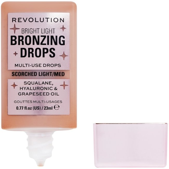Тонирующие капли для макияжа Makeup Revolution Bright Light 23 мл бронзирующие