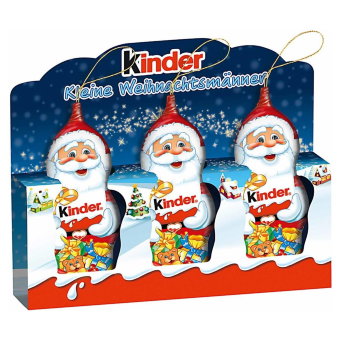 Шоколадная фигурка на елку KinderДед мороз 3x15гр Шоколадная фигурка на елку KinderДед мороз 3x15гр