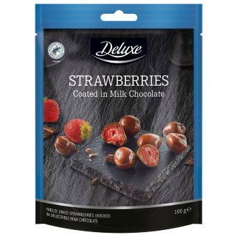 Клубника в молочном шоколаде Deluxe 100 гр