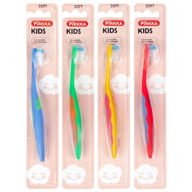 Зубная щетка для детей ( мягкая ) Pirkka hammasharja 1-6лет