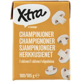 Шампиньоны резаные X-tra 180/105 гр