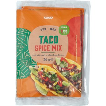 Приправа для тако mild Coop (уп 3 шт) 108 гр