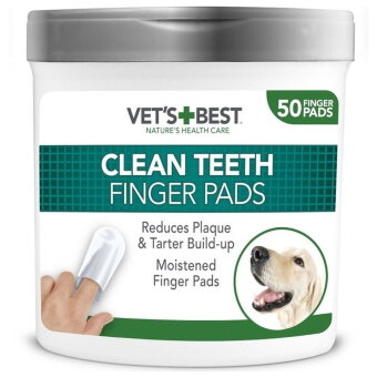 Салфетки для чистки зубов собак Vets Best 50 шт/уп